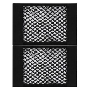 💞 New Set of 2 Black Adhesive Mesh Car Door & Trunk Cargo Net Organizers